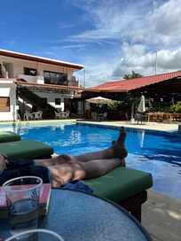 The pool and restaurant. Just a minute away from Coco beach