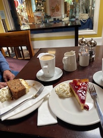 Coffee and delicious cakes at the Coffee Shop.