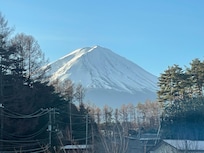 2階の窓から見た富士山