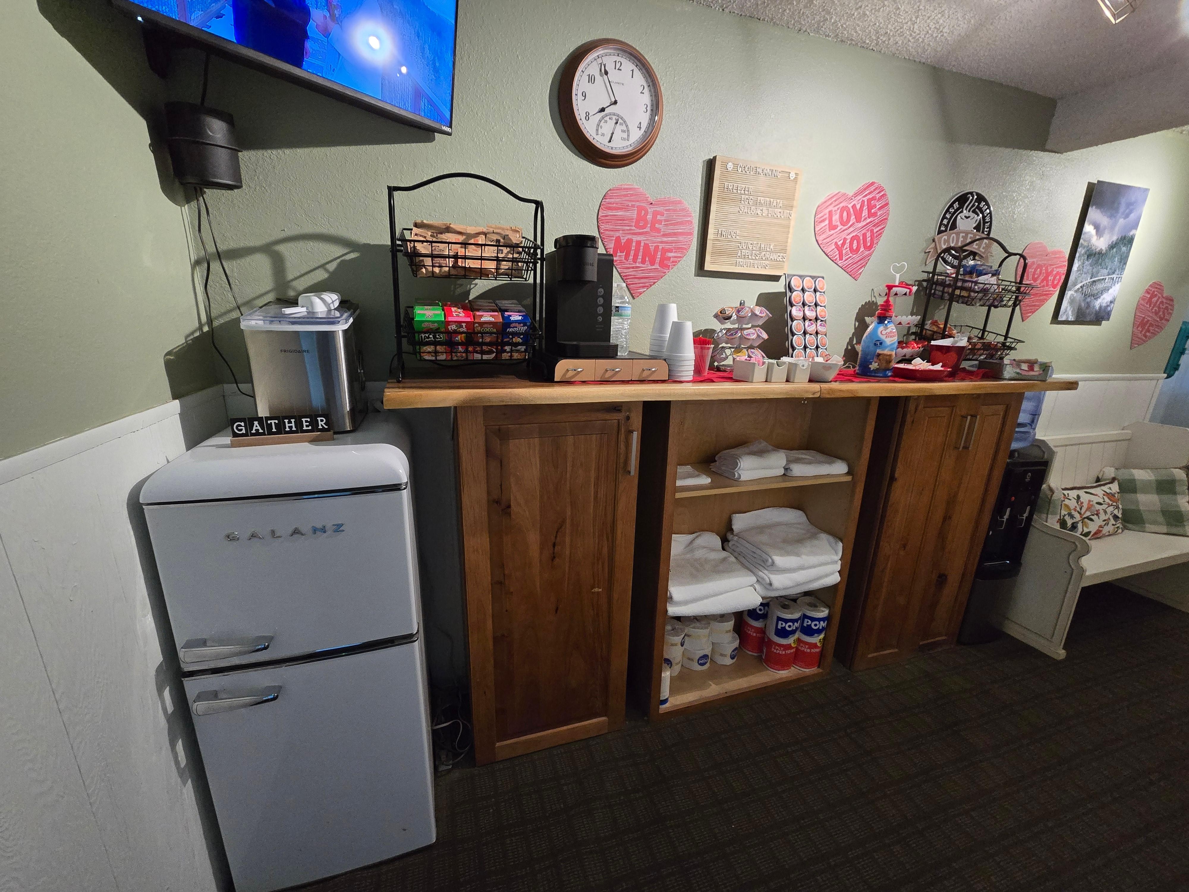 Cute little breakfast set up.