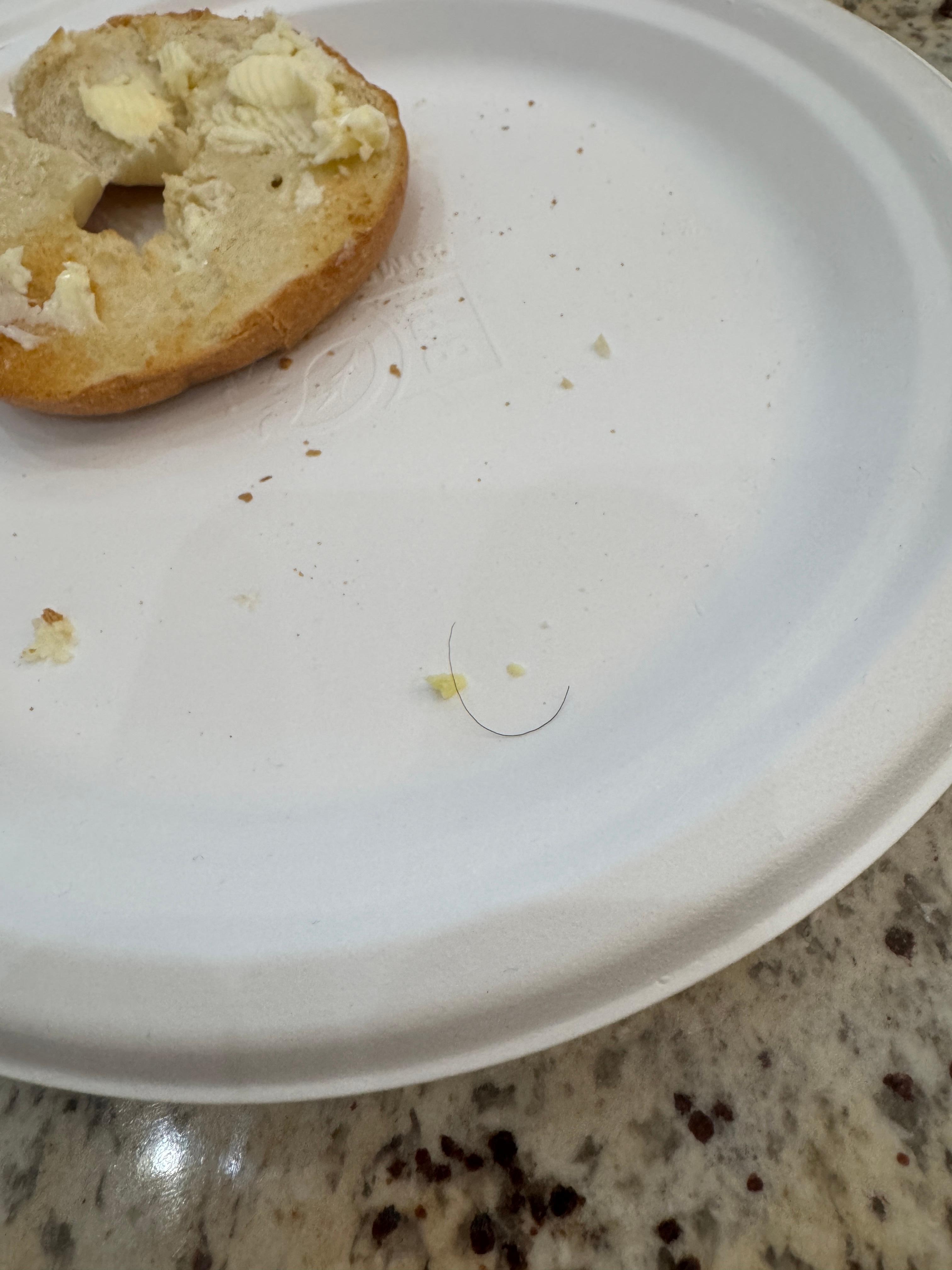 Hair in the eggs during bfast 