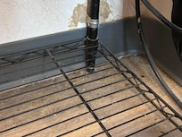 Under the fridge microwave stand