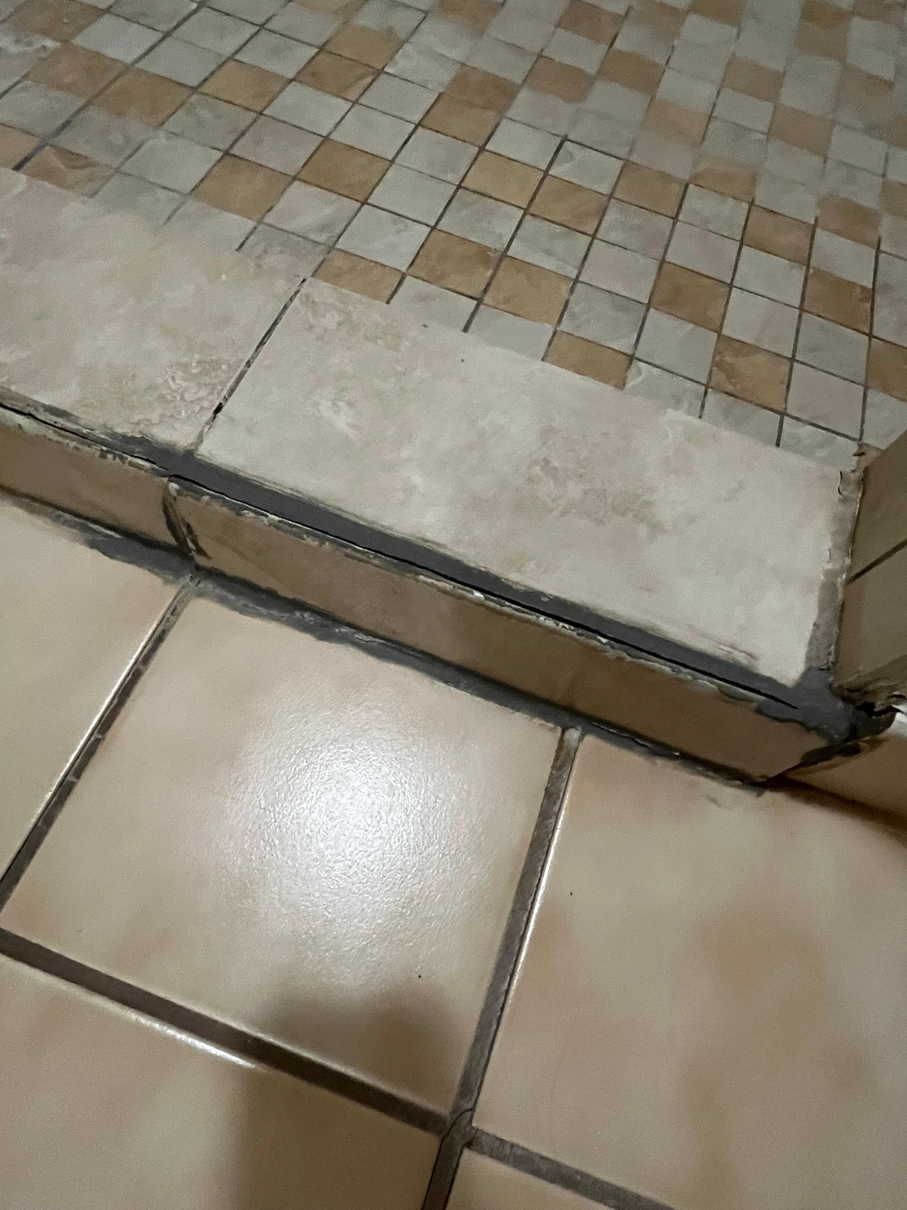 The repair grout job 