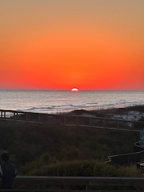 Sunset from the balcony.