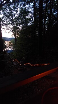 View from balcony at dusk😍