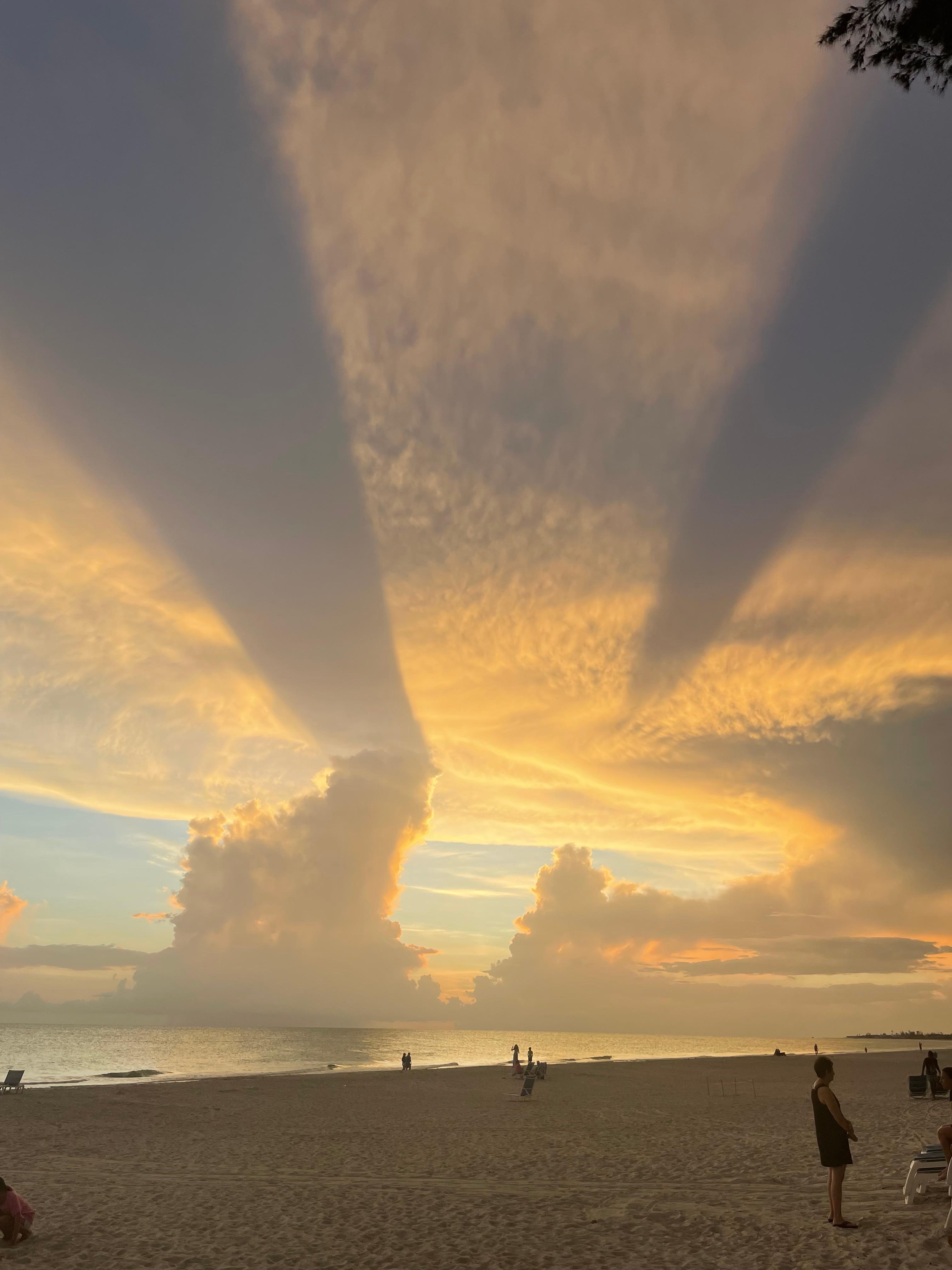 Amazing sunset from the beach