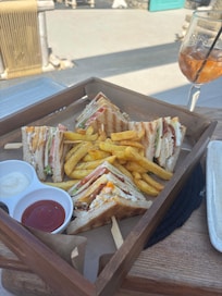 Lovely club sandwich from the bar