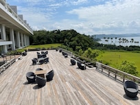 Veranda next to the restaurant