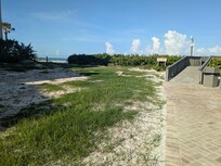Walkway from pool to beach