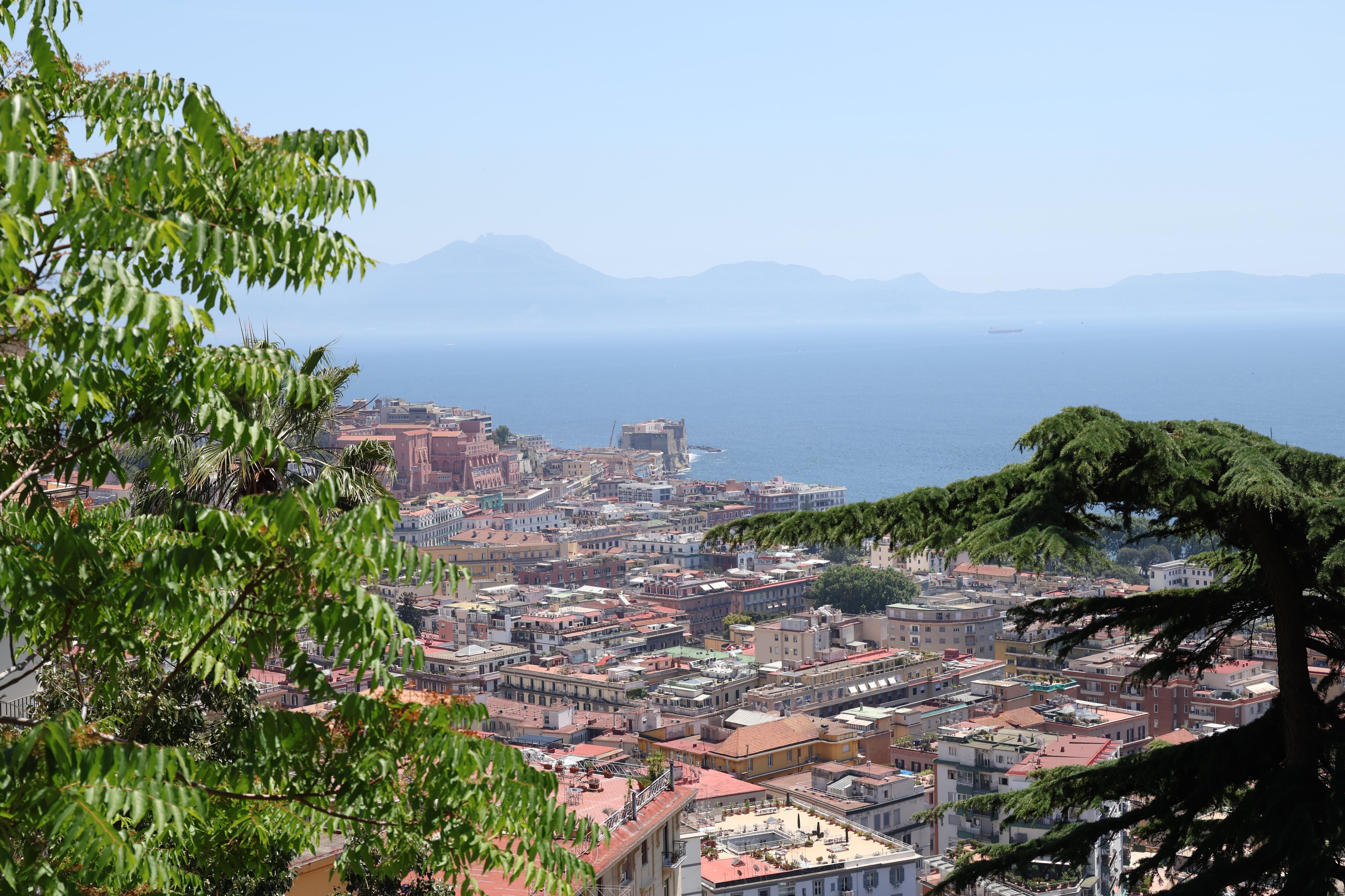 View of Naples from the garden terrace