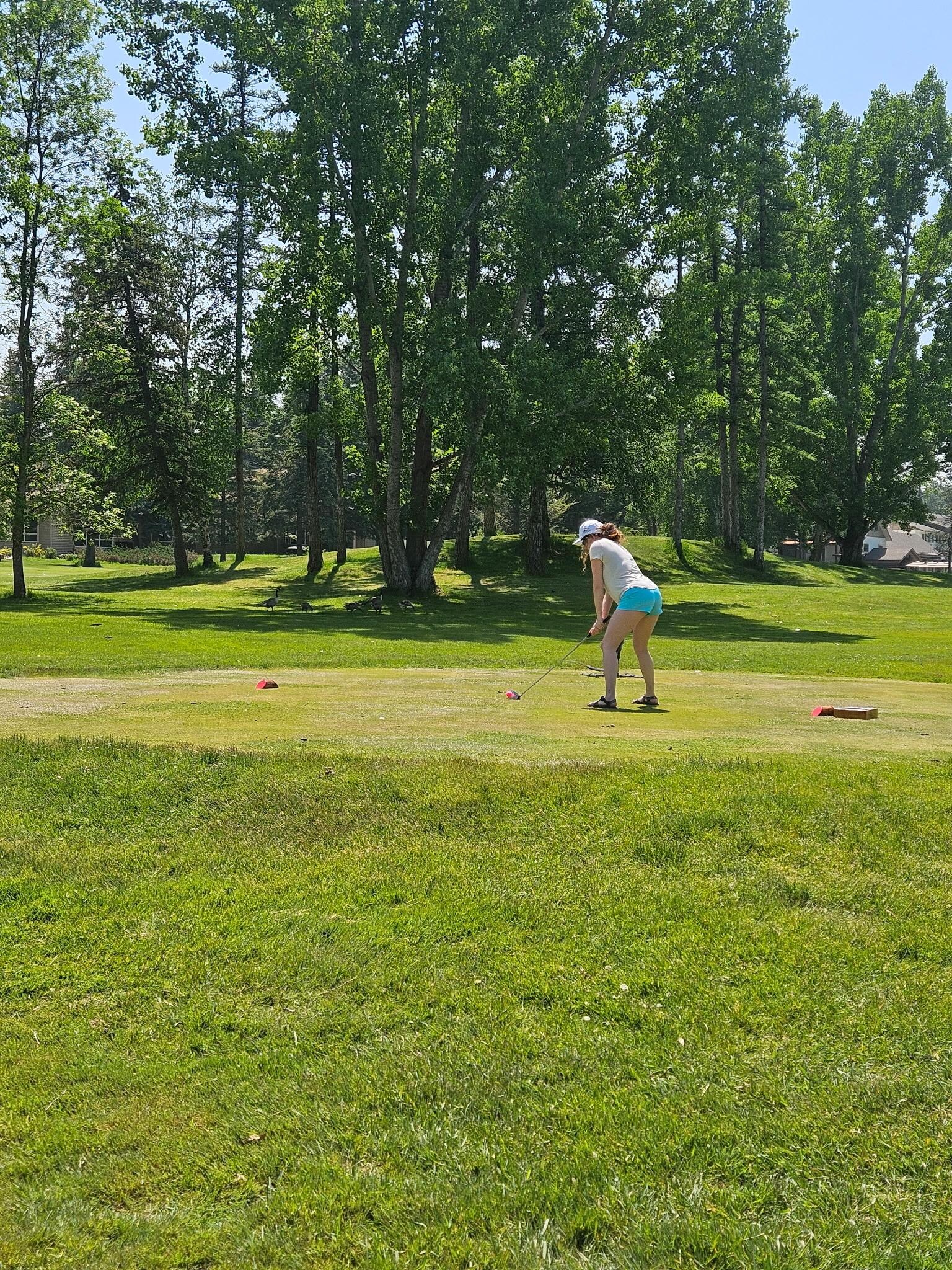 golfing was a blast! 