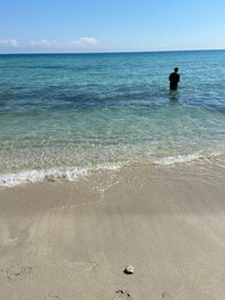 Short walk to this beach.