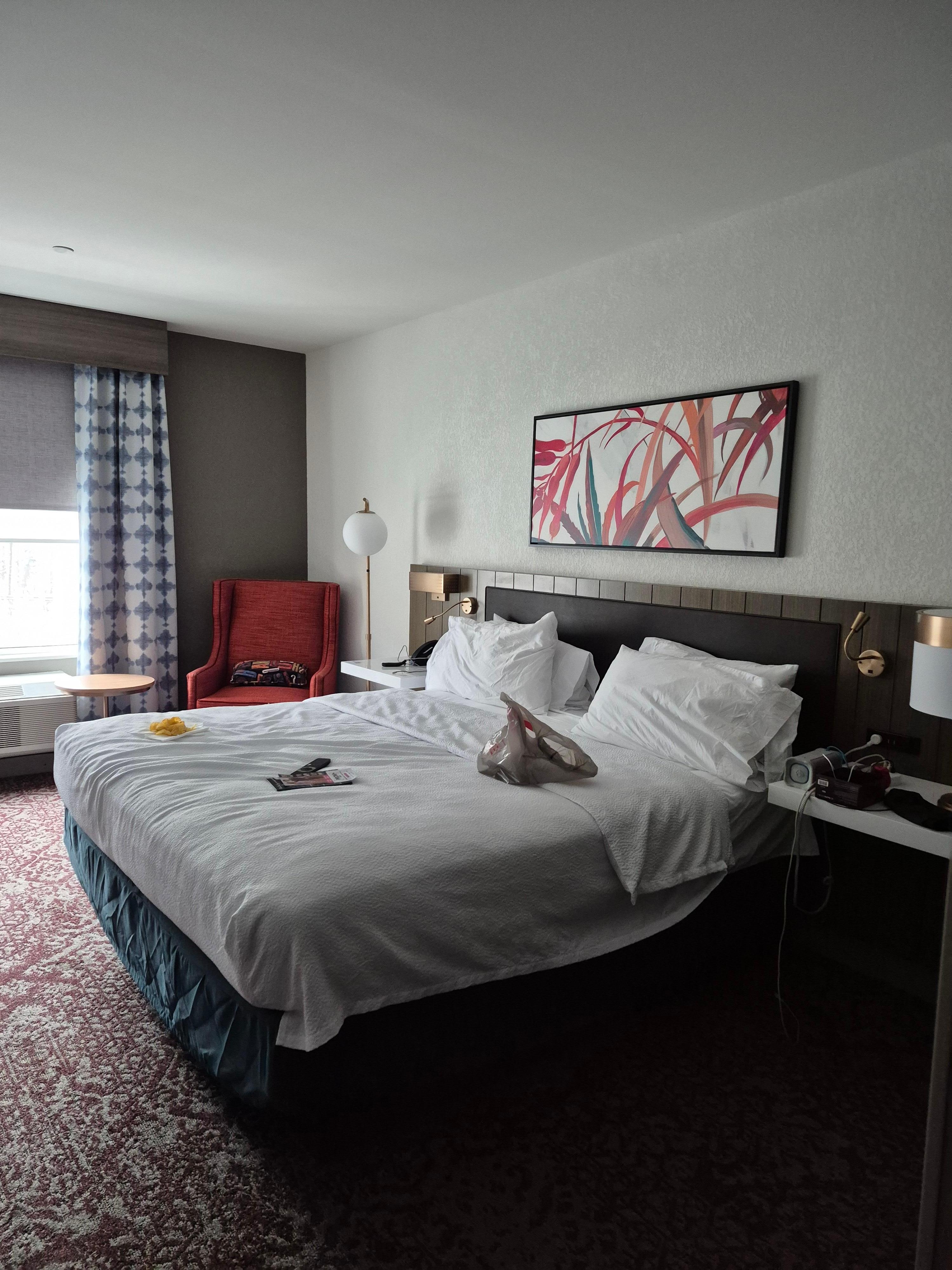 Spacious and comfortable bed