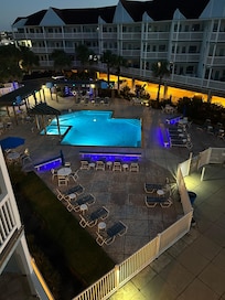 Pool area from the balcony
