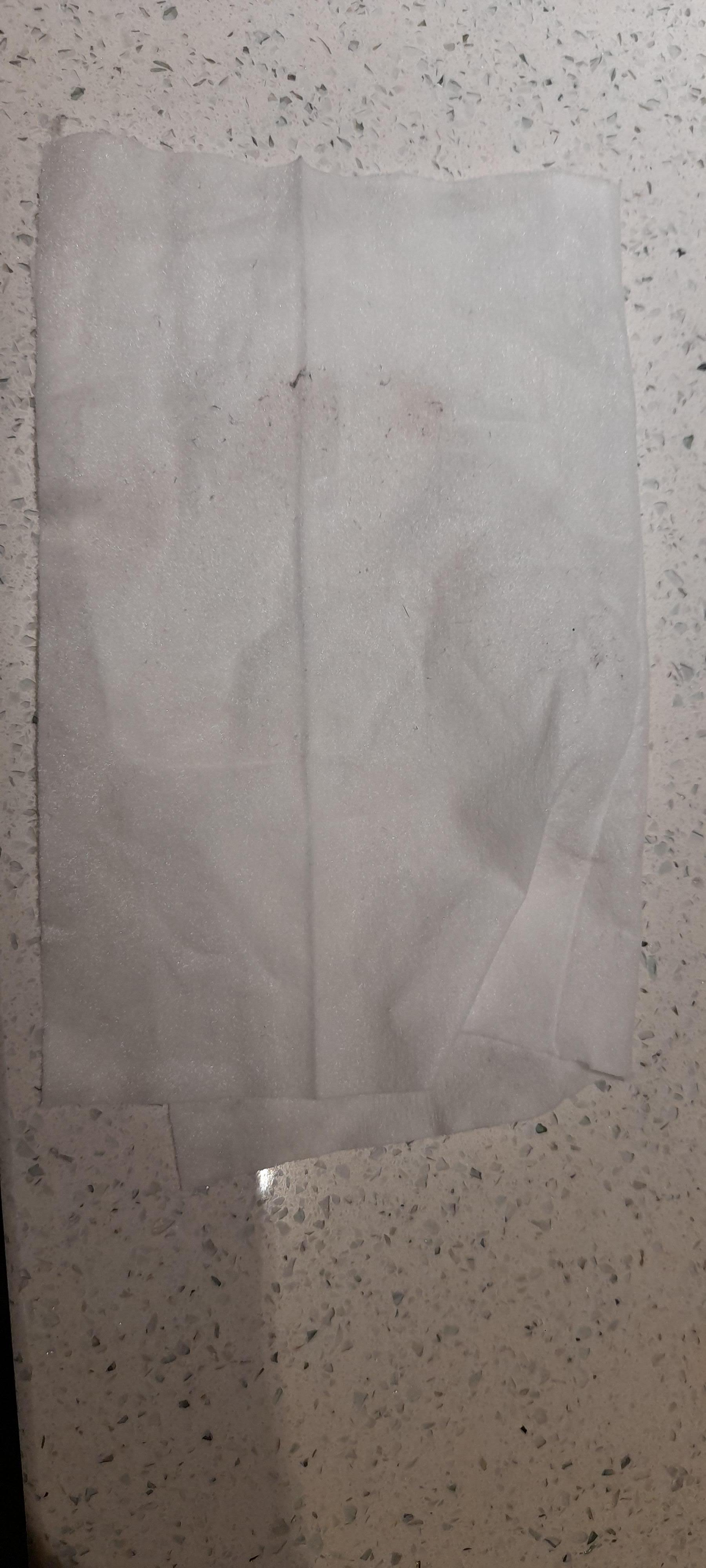 paper wipe used to clean areas