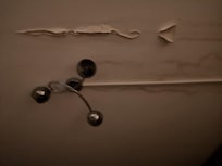 One of a number of areas with water damage