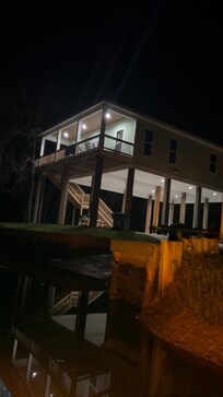 View of the house from the boat