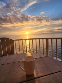 Sunrise from the balcony