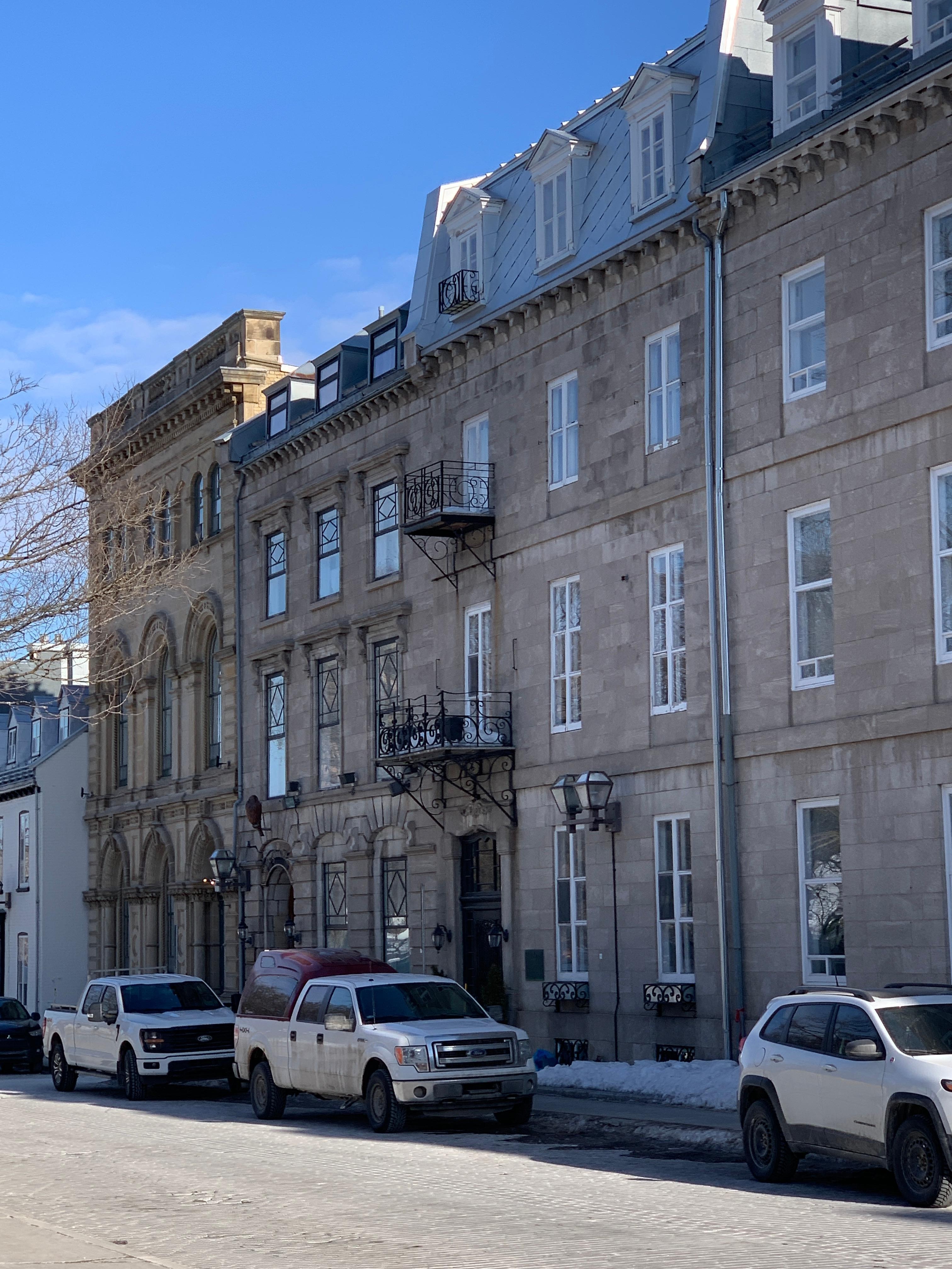 The hotel is on the far left