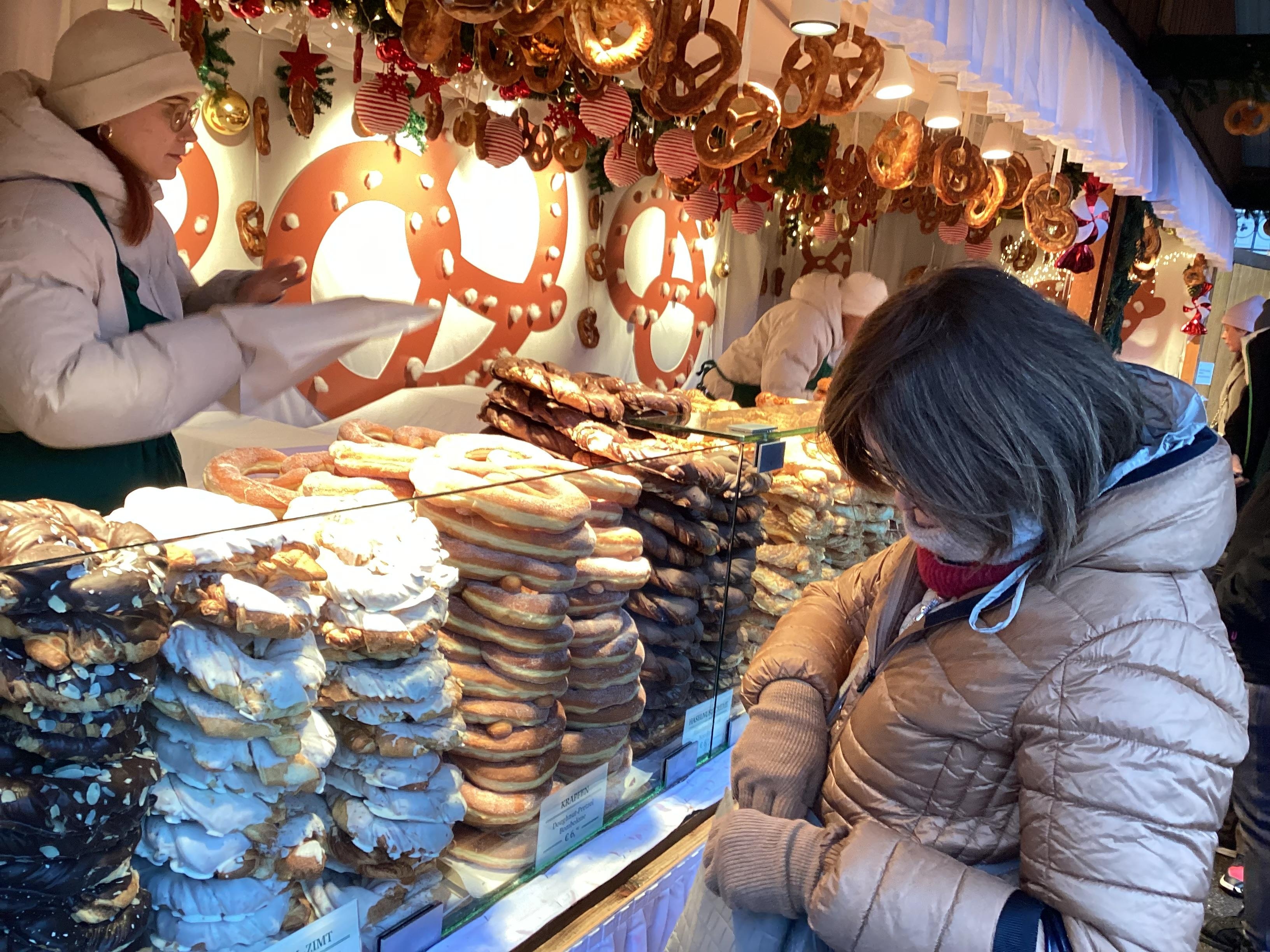 大きなプリッツェル美味しかった