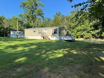 View from water area to house
