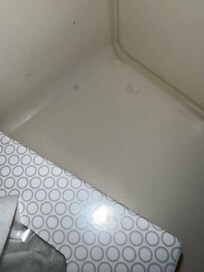 Hair in the bathroom