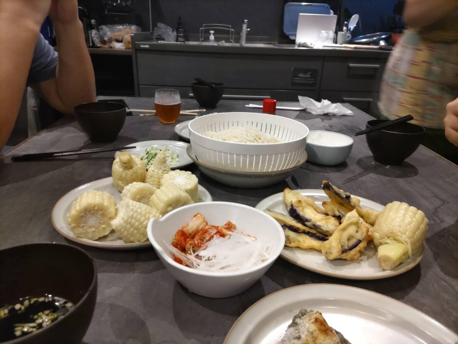 朝食の準備
