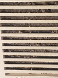 The vent above the sink