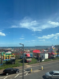 The sea view.