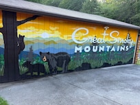Mural at the house perfect for photos