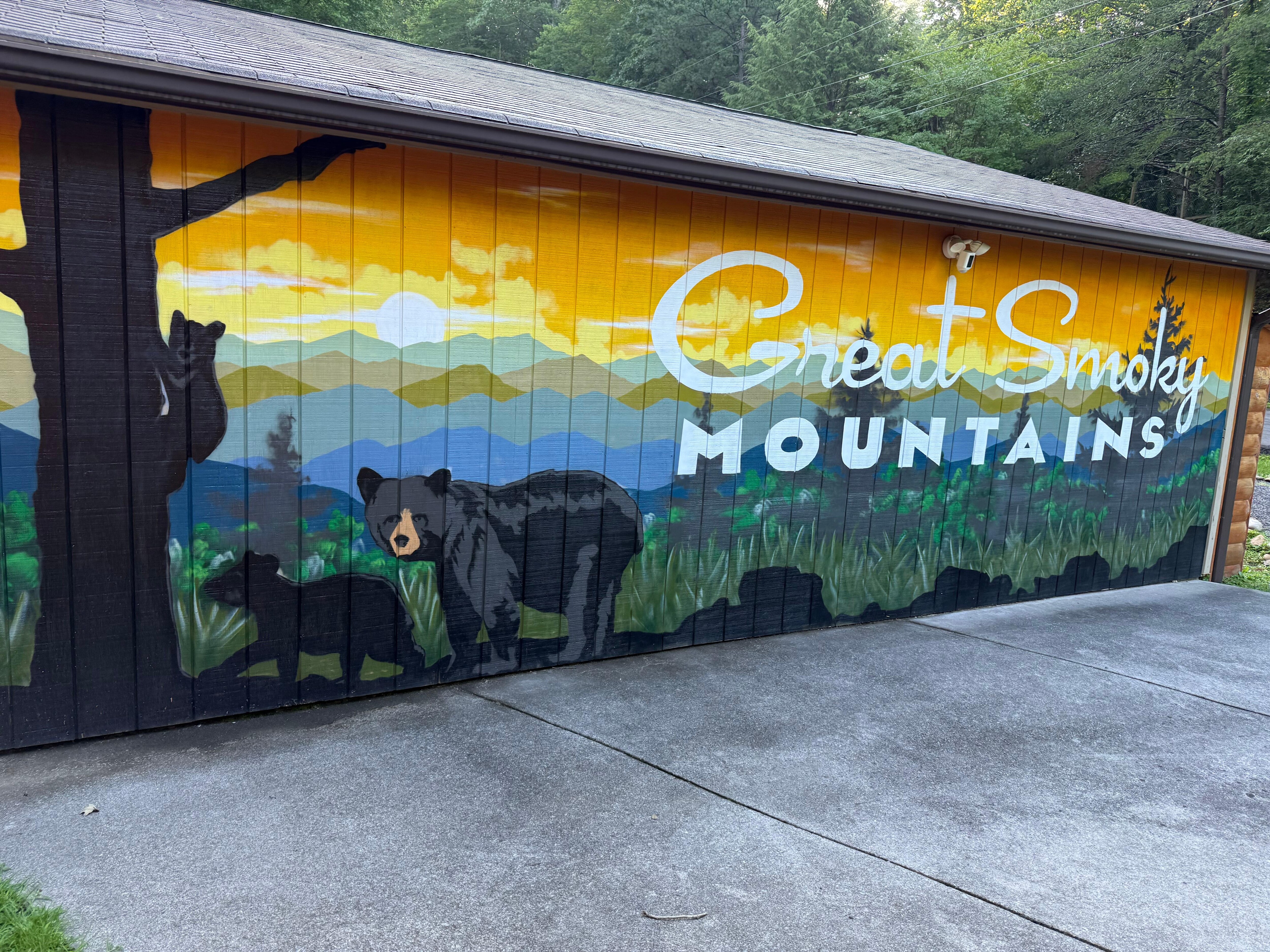 Mural at the house perfect for photos 