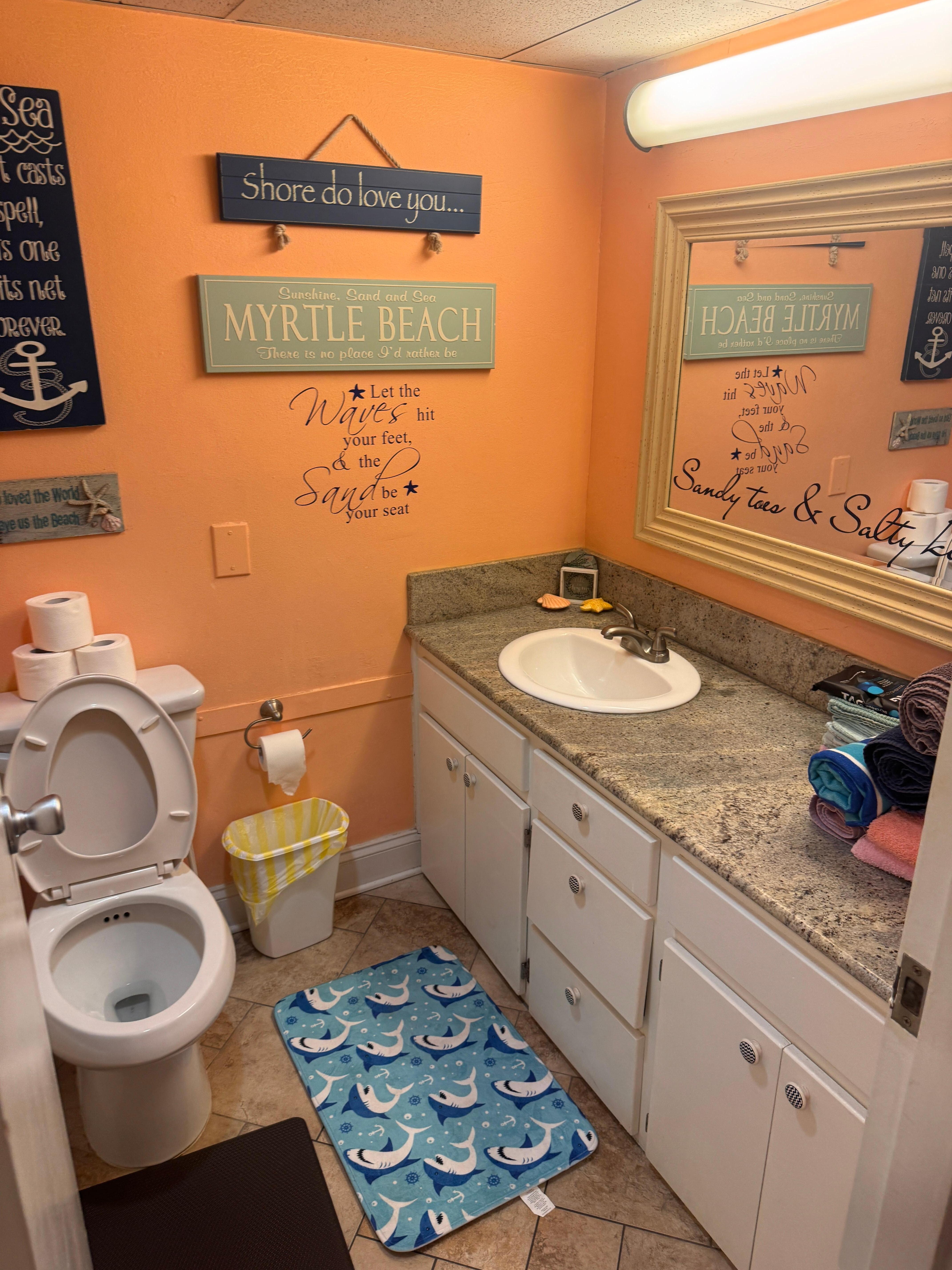 Bathroom All Set With Towels