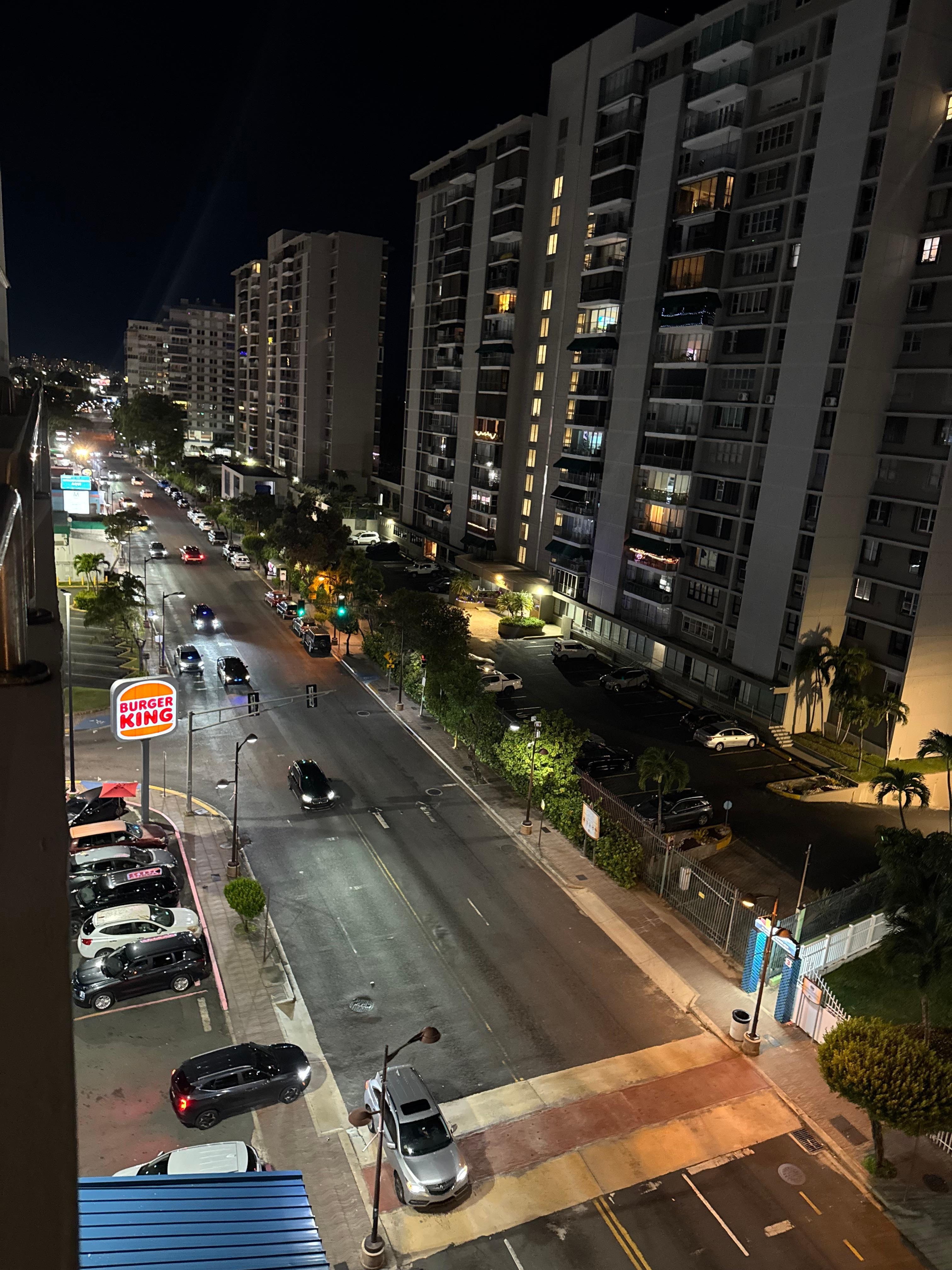 Night view from 8th floor