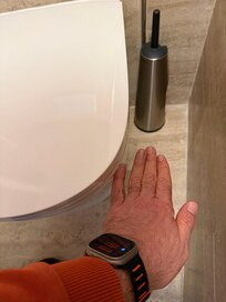 Tuvalet o kadar duvara yakın ki yan oturmak zorunda kalabilirsiniz