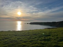 Sunset at Fort Ross State Park.