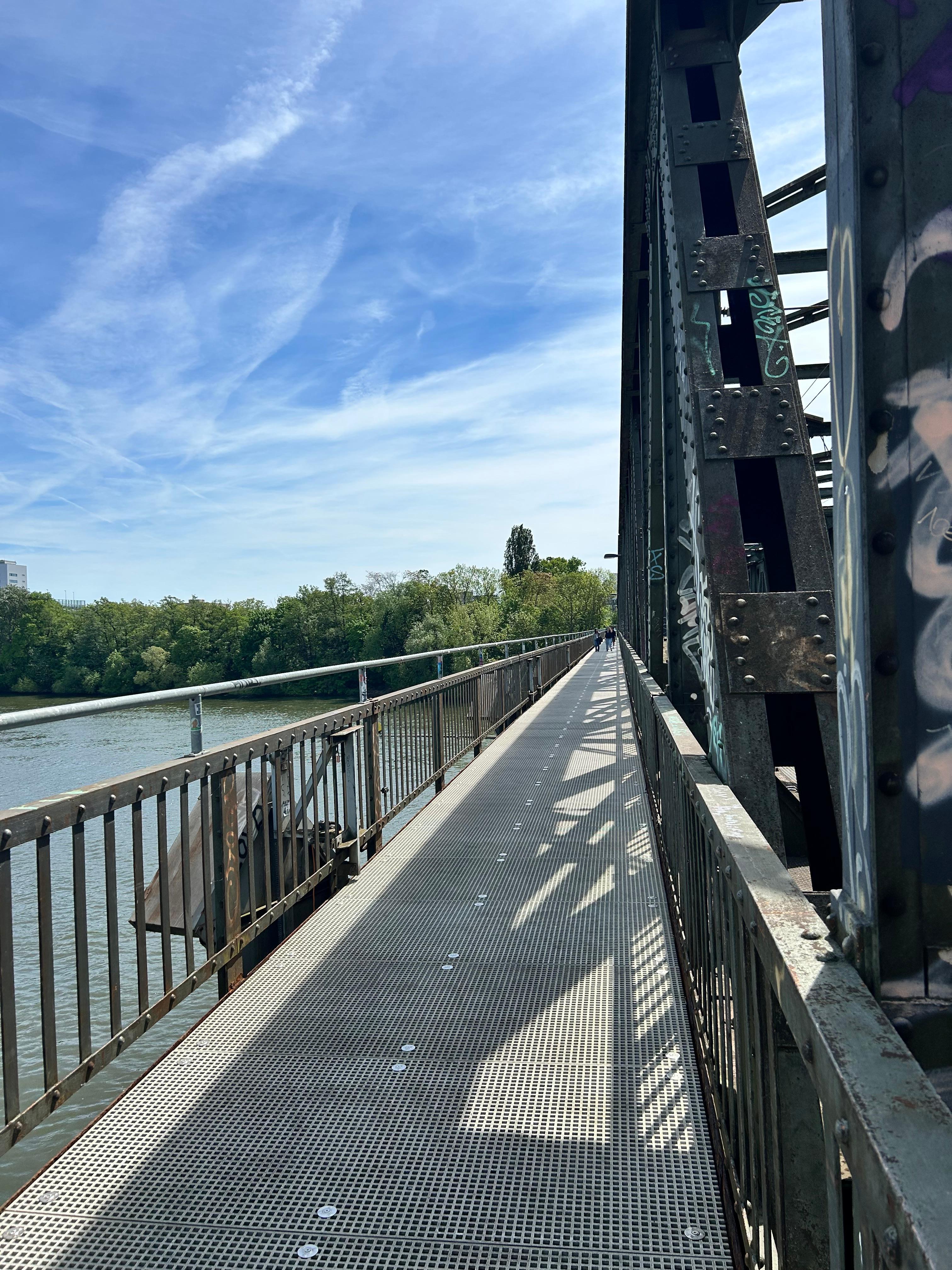 The closest bridge you can cross to get to the museums on the other side