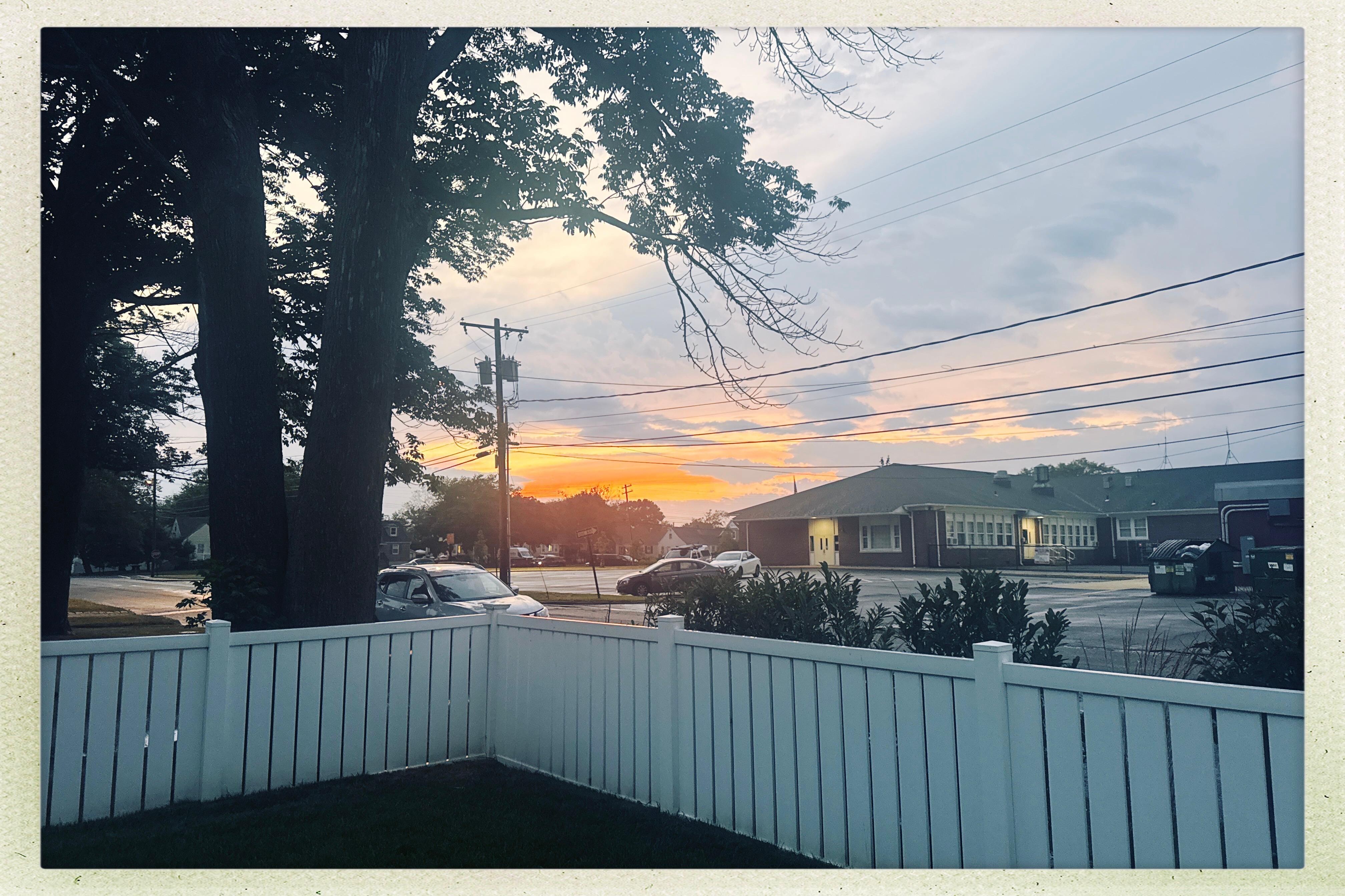 Stunning sunsets from the front lawn 