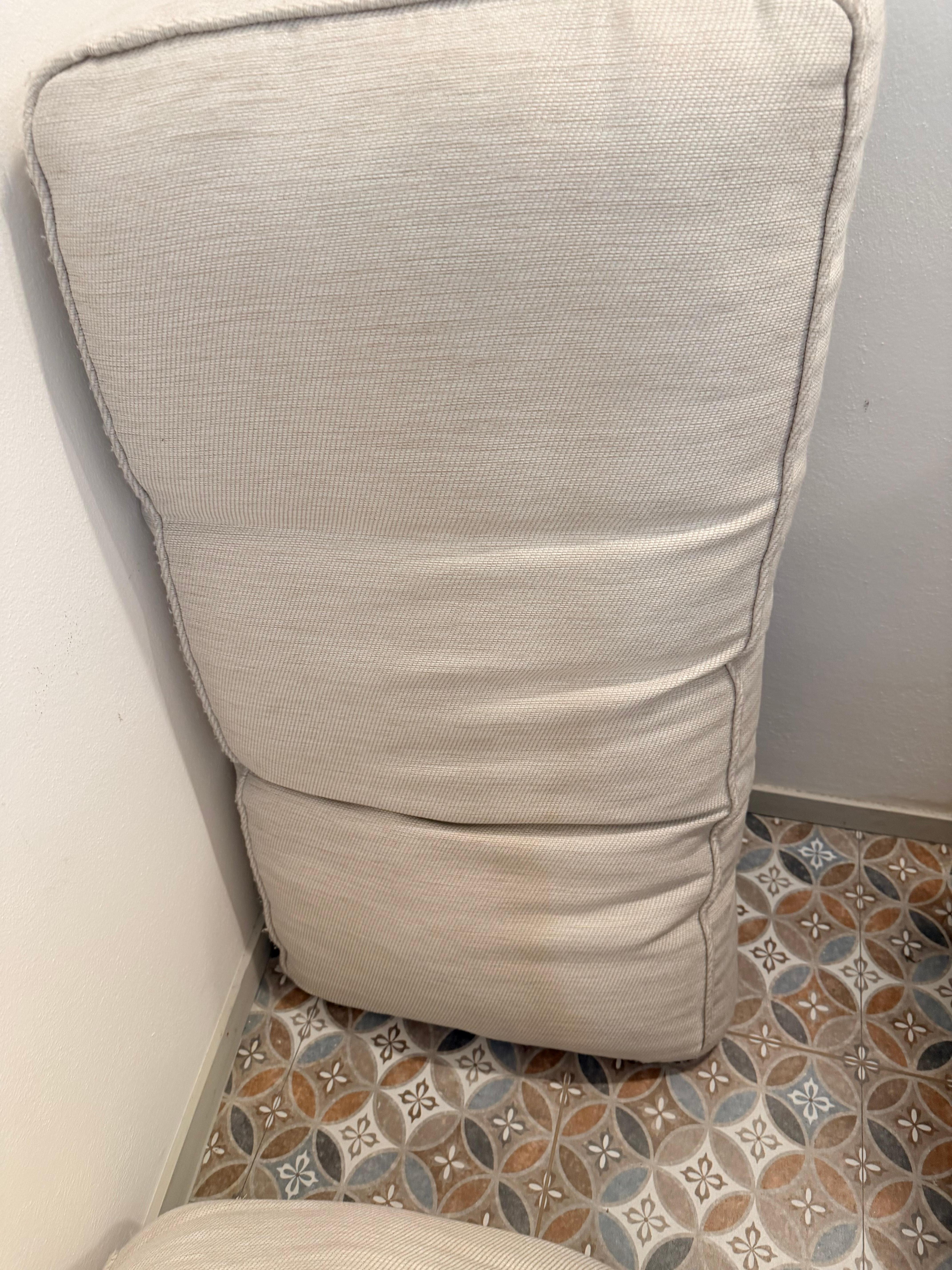 Soiled couch cushions