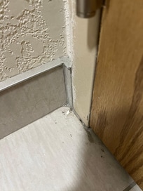 Complete with unmopped floors and previous guests hair