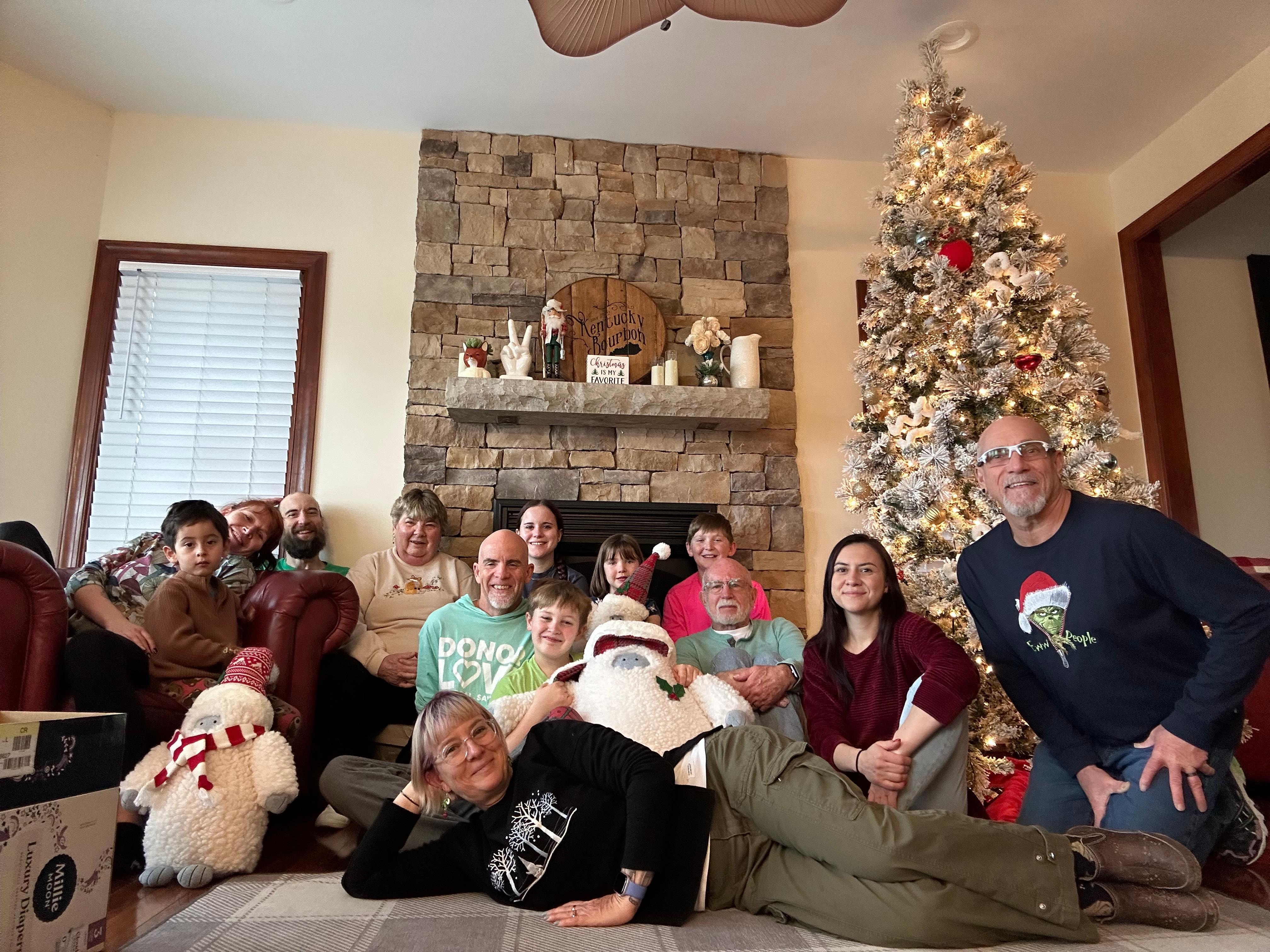 Getting to cerebrate with family in one location
