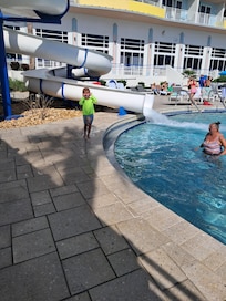 4 year old loved water slide at Ocean Walk