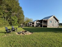 4 cabins with individual fire pits.
