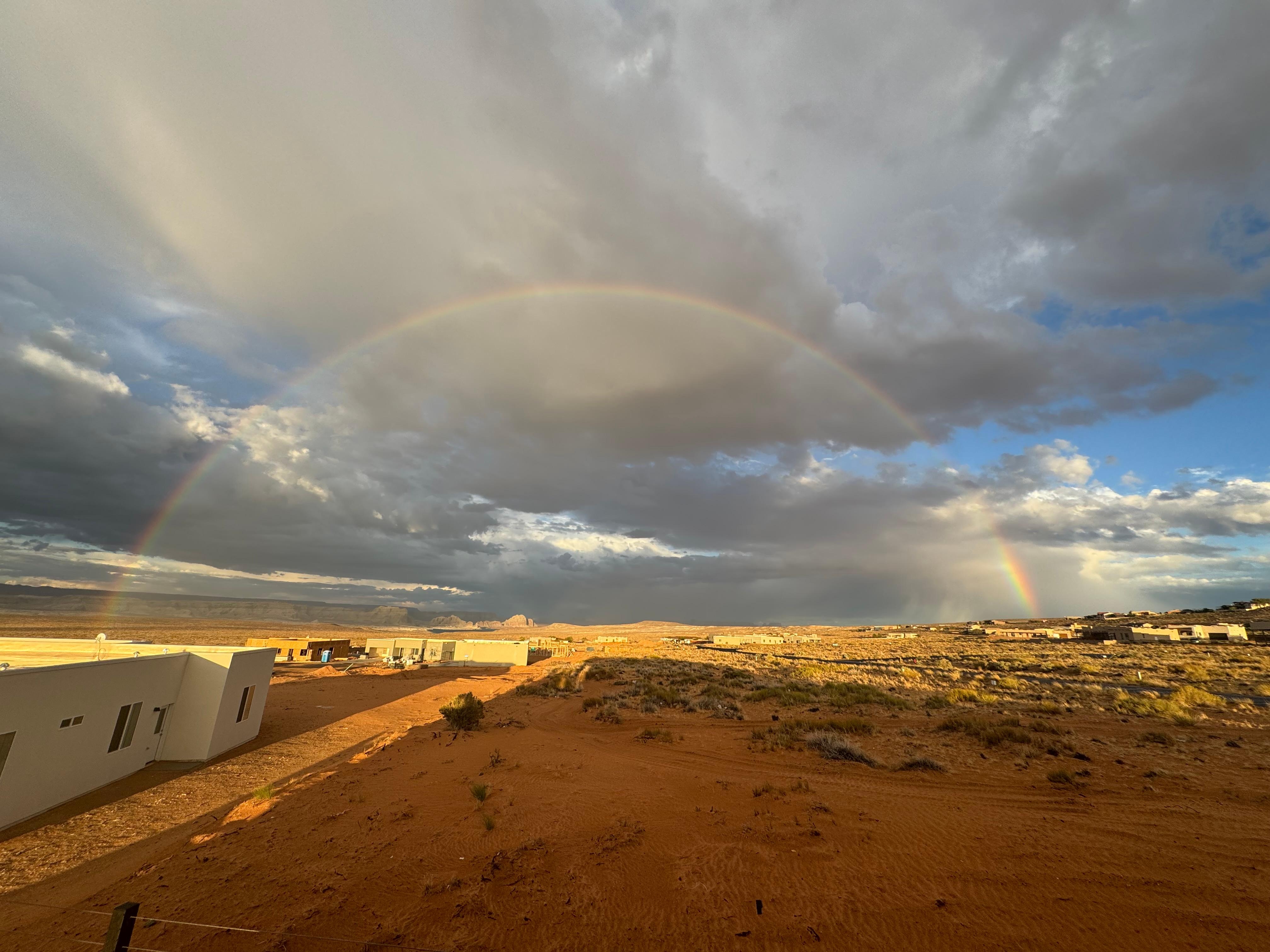 Amazing rainbow we saw from back yard.