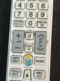 filthy remote for TV with audio that cut in and out