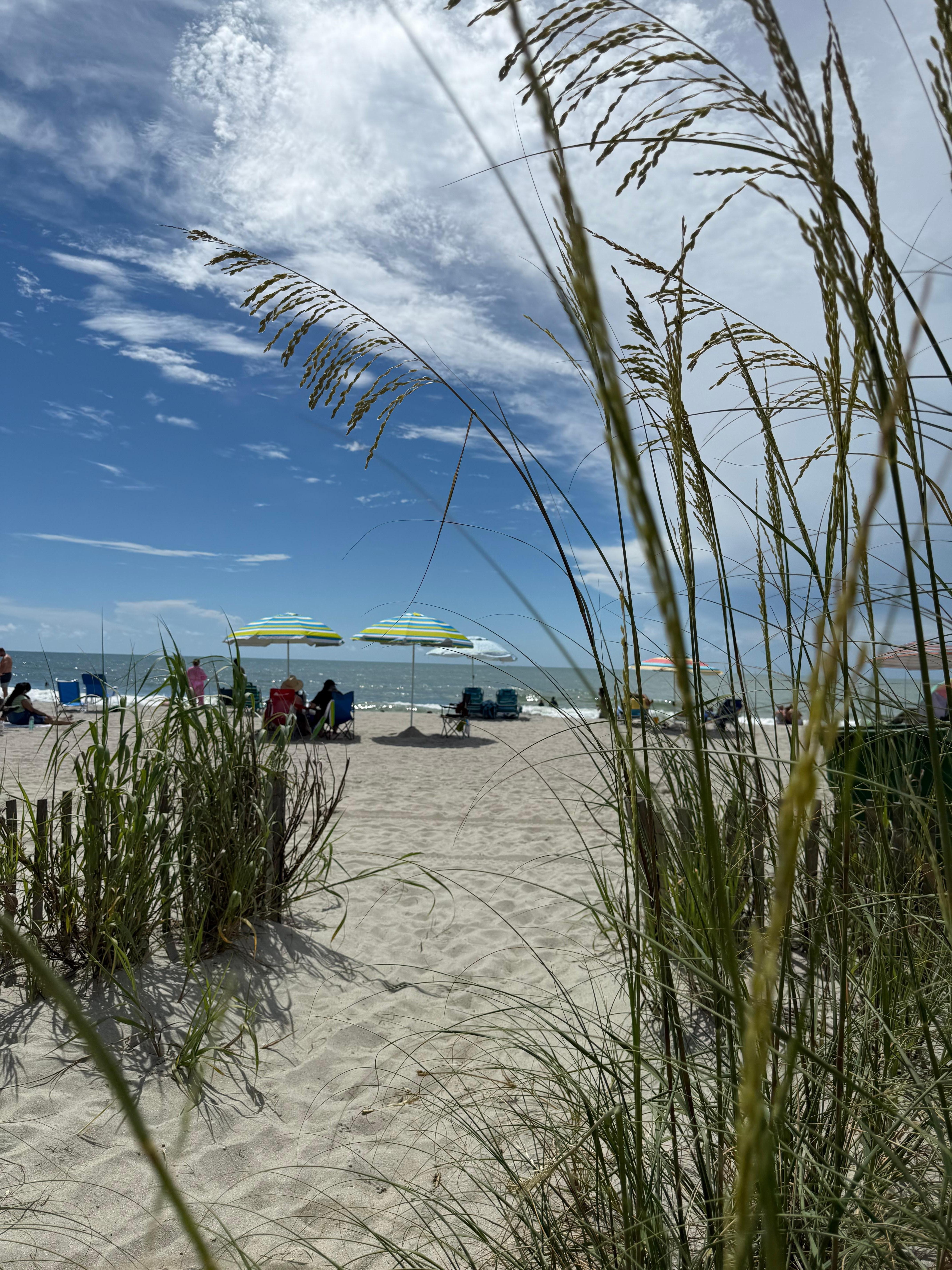 Beach entrance from the pool