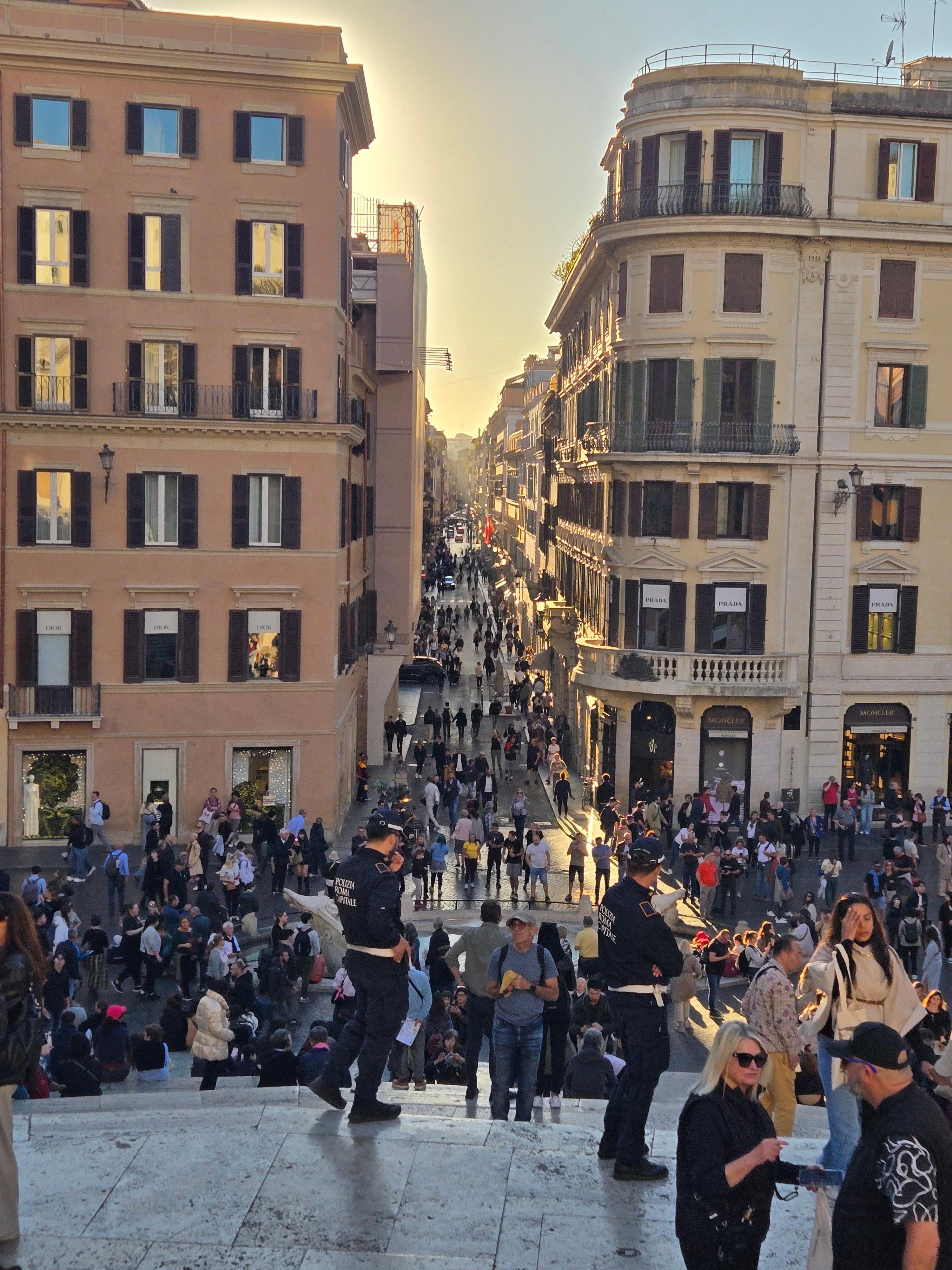 View from Spanish Steps. Minutes away.