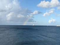 Rainbow from balcony