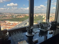 Views from the executive lounge.