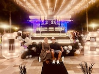 New Year’s Eve the open area was beautifully decorated.