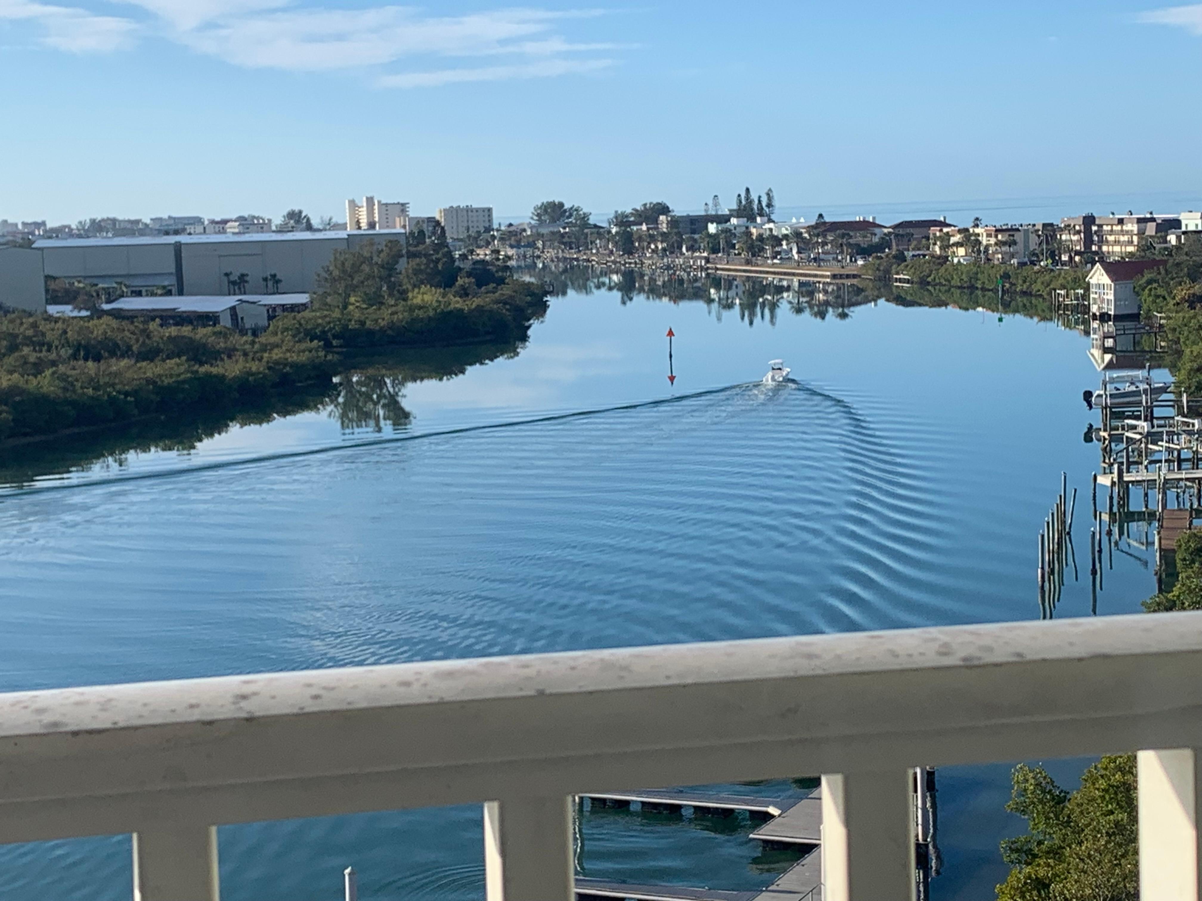Intracoastal Waterway from the balcony of Harbourside #7715